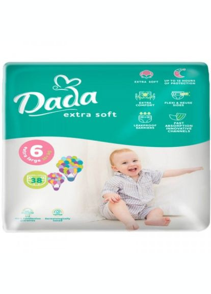 Підгузки Dada extra soft 6 (16+ кг) 38 шт (268143668)