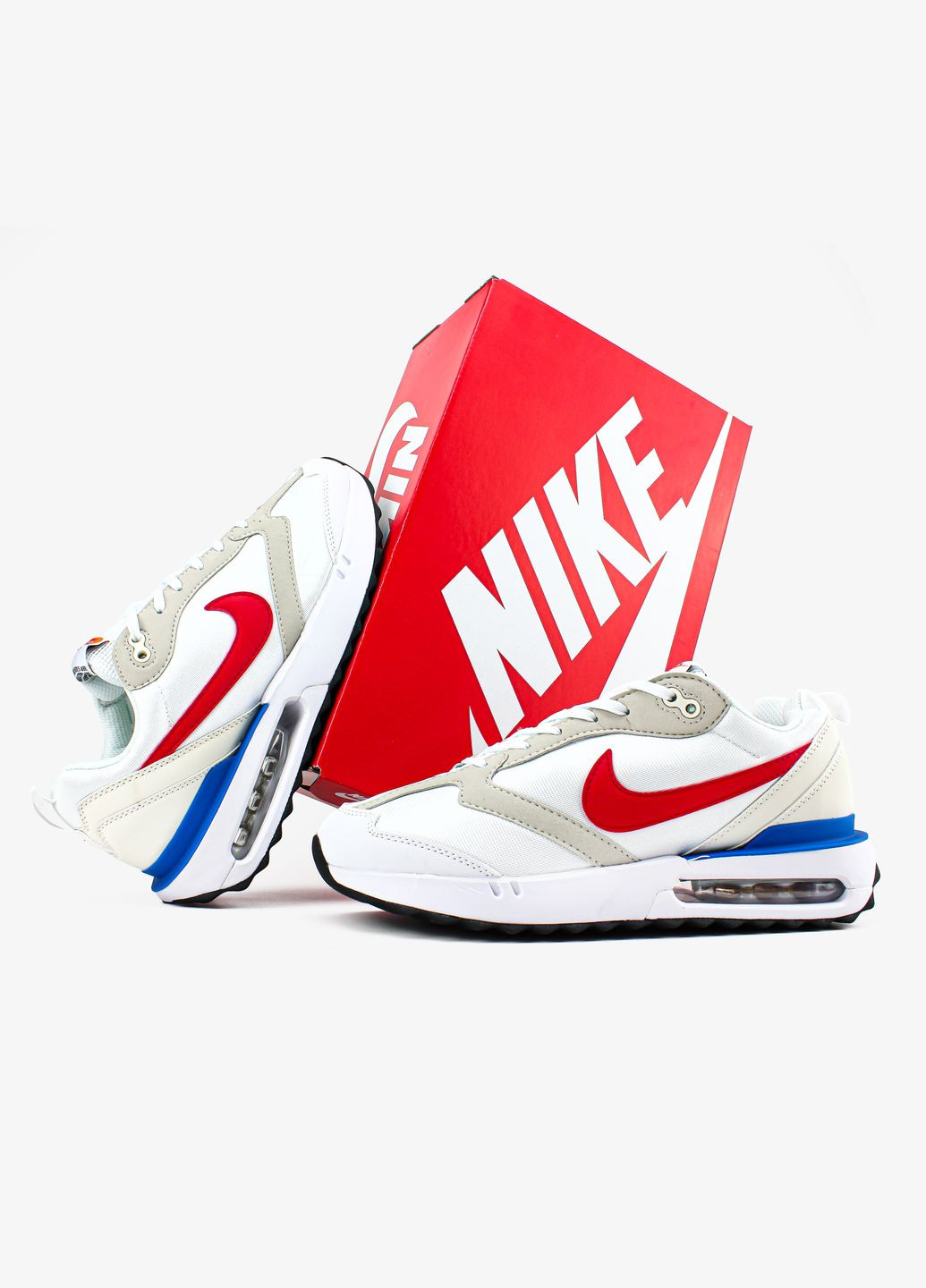 Білі всесезон кросівки чоловічі nike air max dawn white beige | найк аір макс давн білі бежеві No Brand