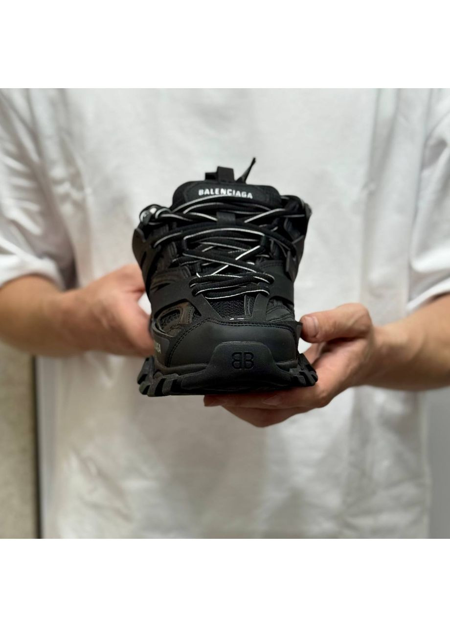 Черные демисезонные кроссовки balenciaga track black 542023 w No Brand