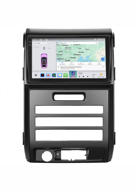 Штатна магнітола для Ford F-15099-2014 екран 9" 4/64 QLED CarPlay 4G Wi-Fi GPS 360 Prime 5 шт. Lesko (336198925)