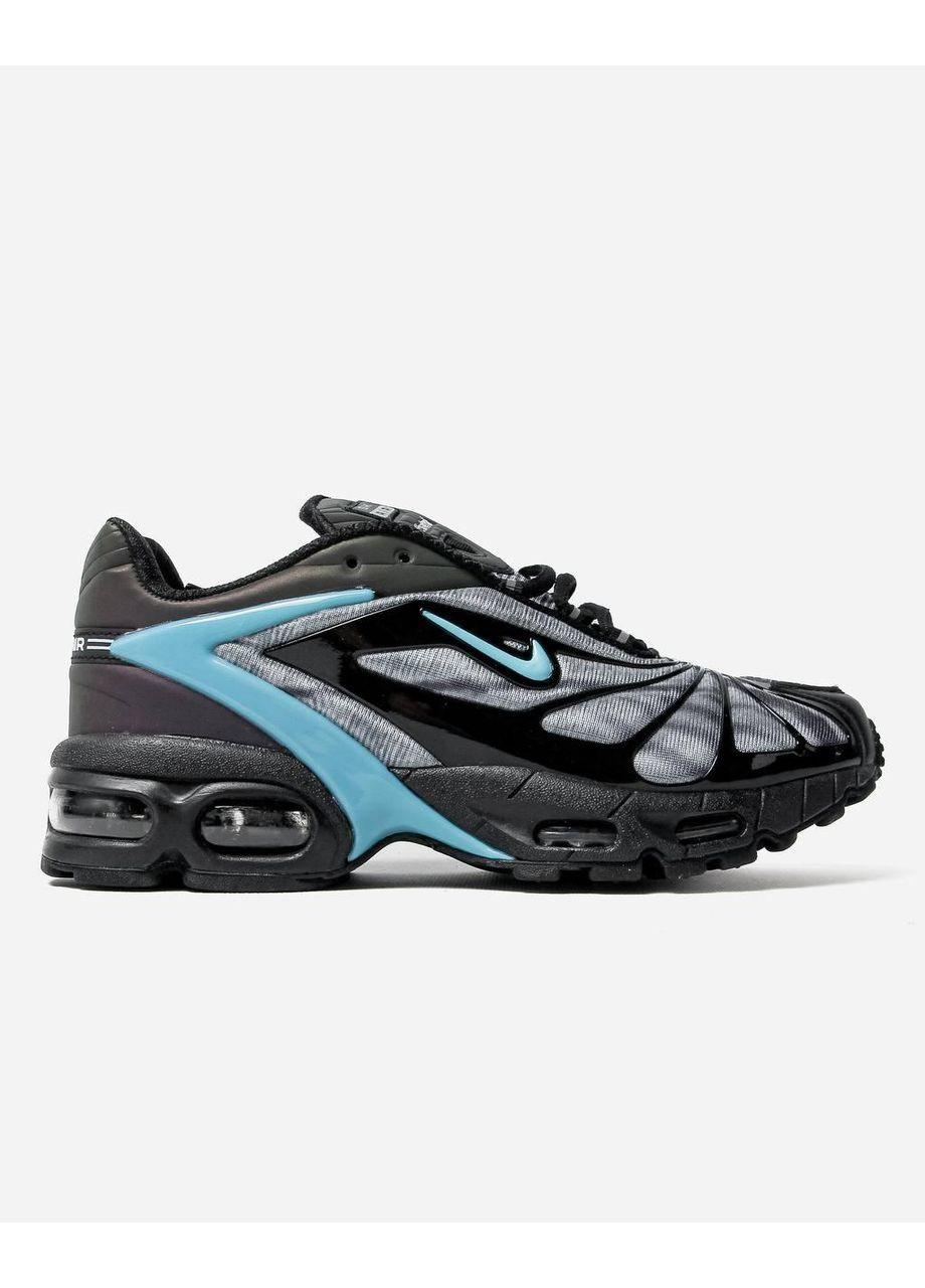 Черные демисезонные кроссовки мужские nike skepta air max tailwind 5 bright blue найк скепта аир макс теилвинд No Brand