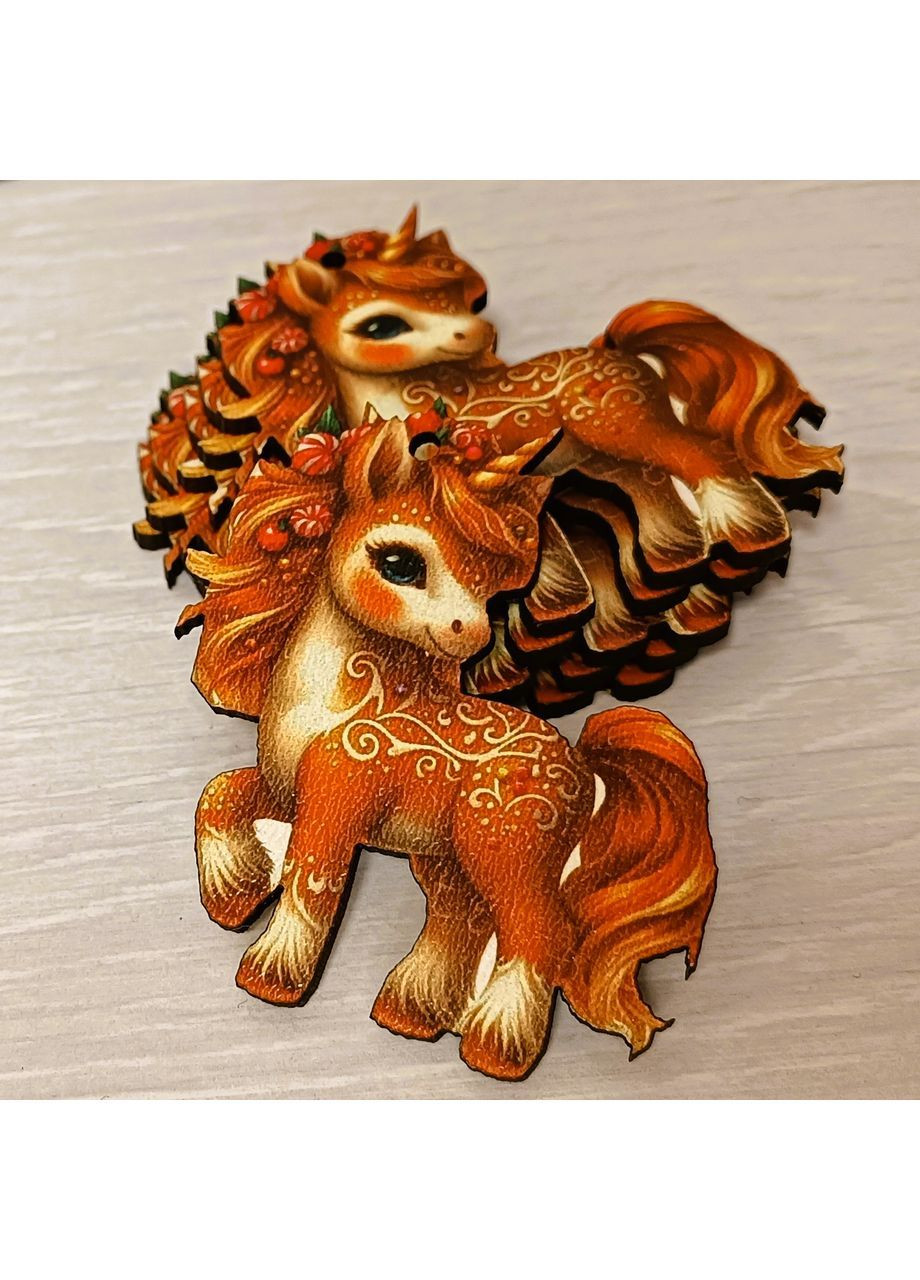 Декоративна іграшка-декор Єдиноріг 6х7 см Різнокольоровий (DN-879) Luxyart (368290338)