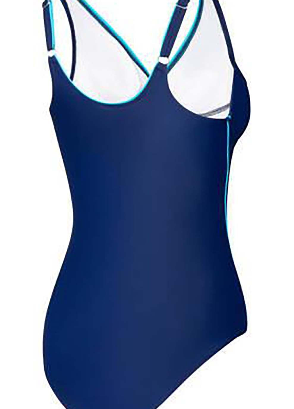 Комбинированный демисезонный купальник закритий для женщин grace синий, бирюзовый Aqua Speed