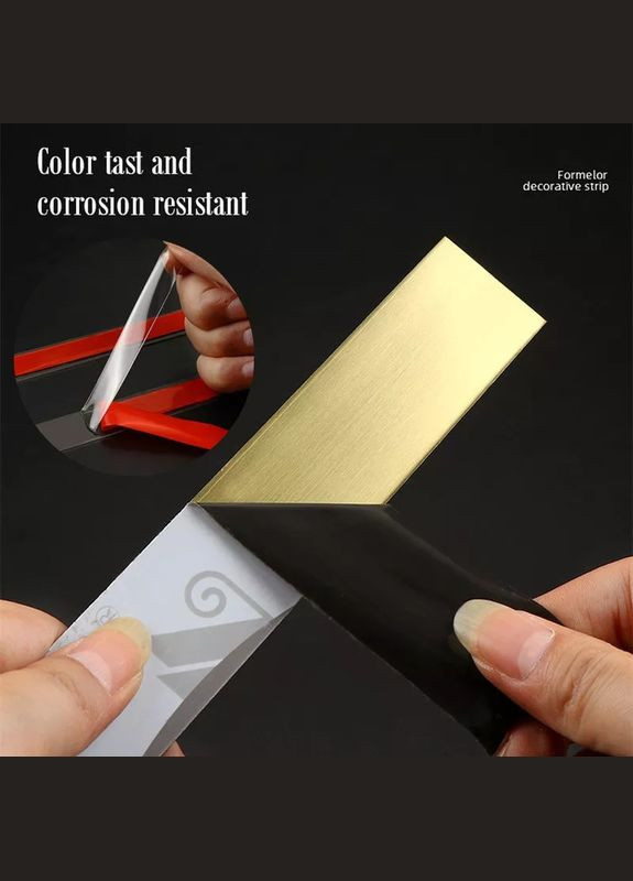 Зеркальная металлическая полоса серебро 10 м х 1 см No Brand (314522915)