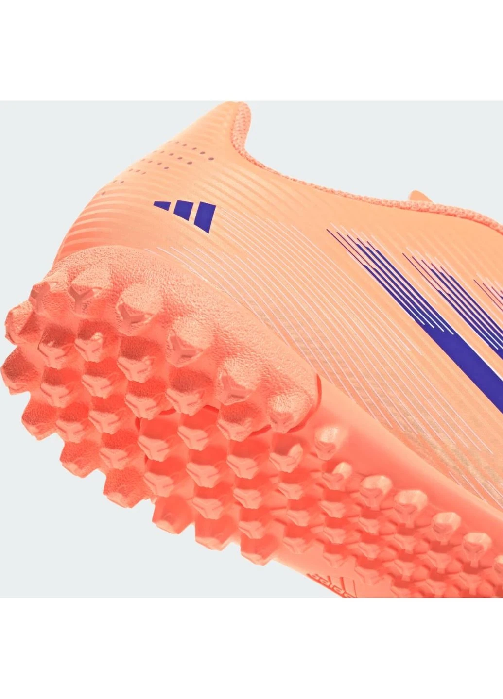 Сороконожки (шиповки) детские TF персиково-синие JI0040 adidas F50 CLUB (396996936)