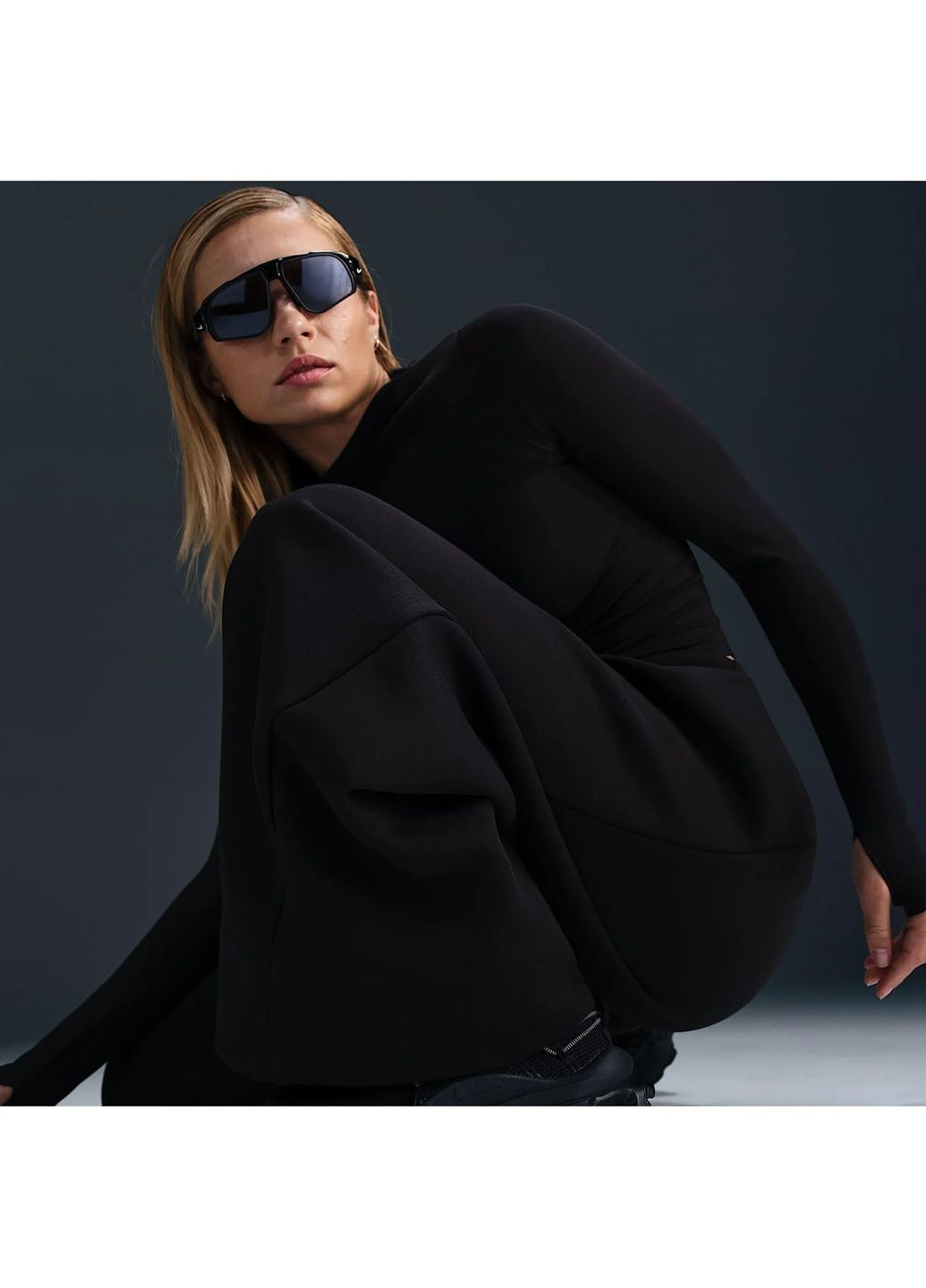 Штани жіночі W Nsw Tch Flc Hr Plt Pant Wide Black Nike (364837950)