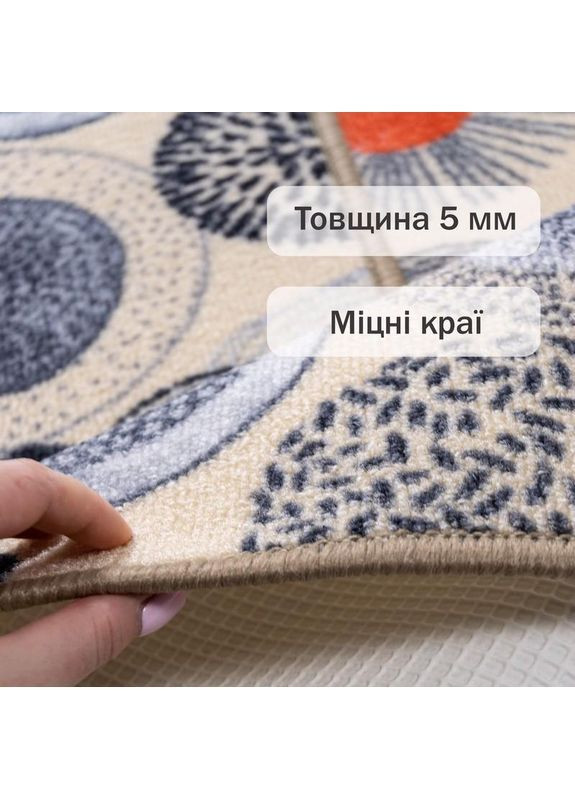 Набір килимків у ванну кімнату та туалет Taba 309-2 50х80 та 57х60 см бежевий No Brand (364969175)