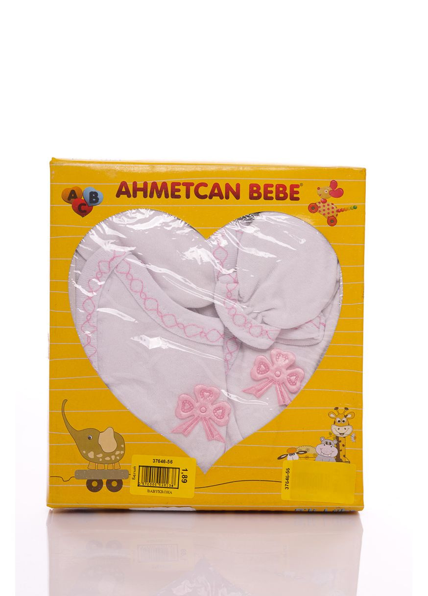 Белый демисезонный комплект на выписку для девочки трикотажный бант белый 56 см (37646) BABYKROHA