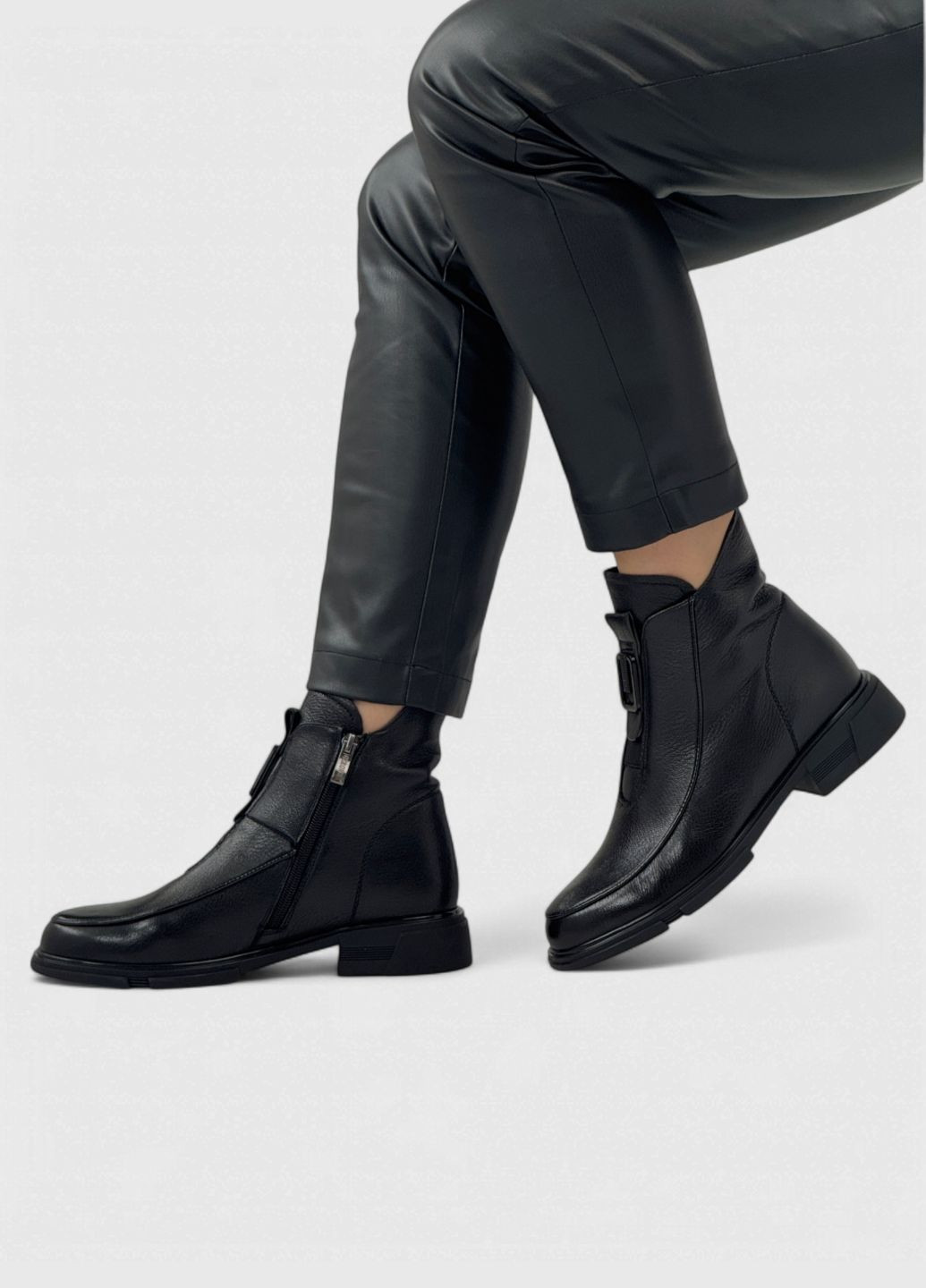 Осенние ботинки женские кожаные демисезонные Geronea