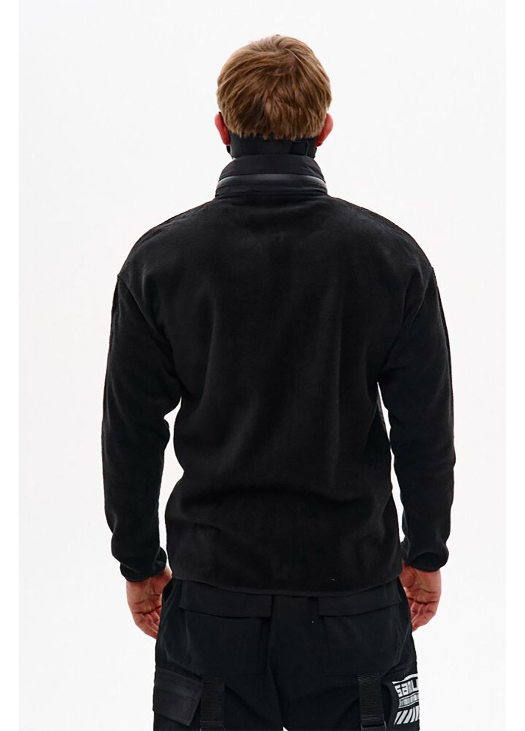 Зиппер флис полар Стелс черного цвета ТУР (372519846)