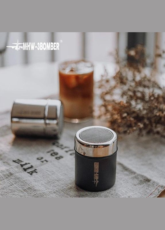 Какао шейкер 150 ml. MHW-3Bomber диспенсер Sprinkle Powder Silver (R-SP5365S-VS) No Brand (303975417)