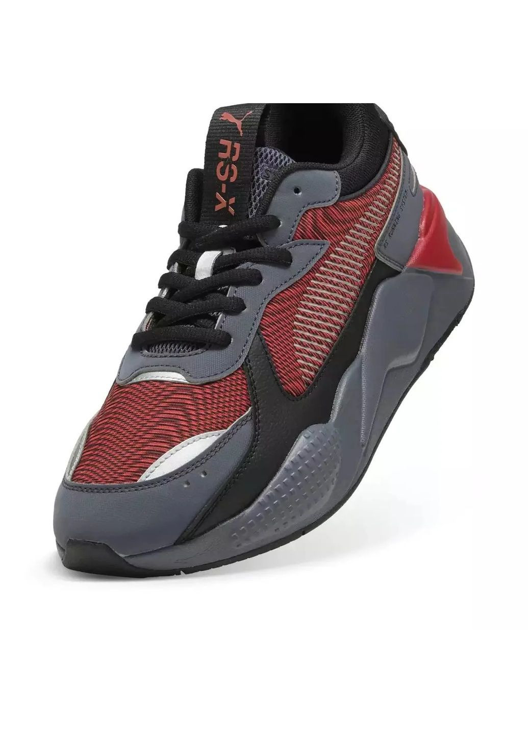 Сірі кросівки чоловічі rs-x hi-tech grey/bordo 401333-01 Puma