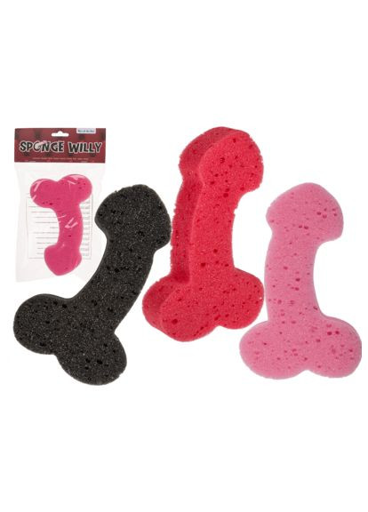 Губка для ванны Sponge Willy Red, 19 см - CherryLove OOTB (329152666)