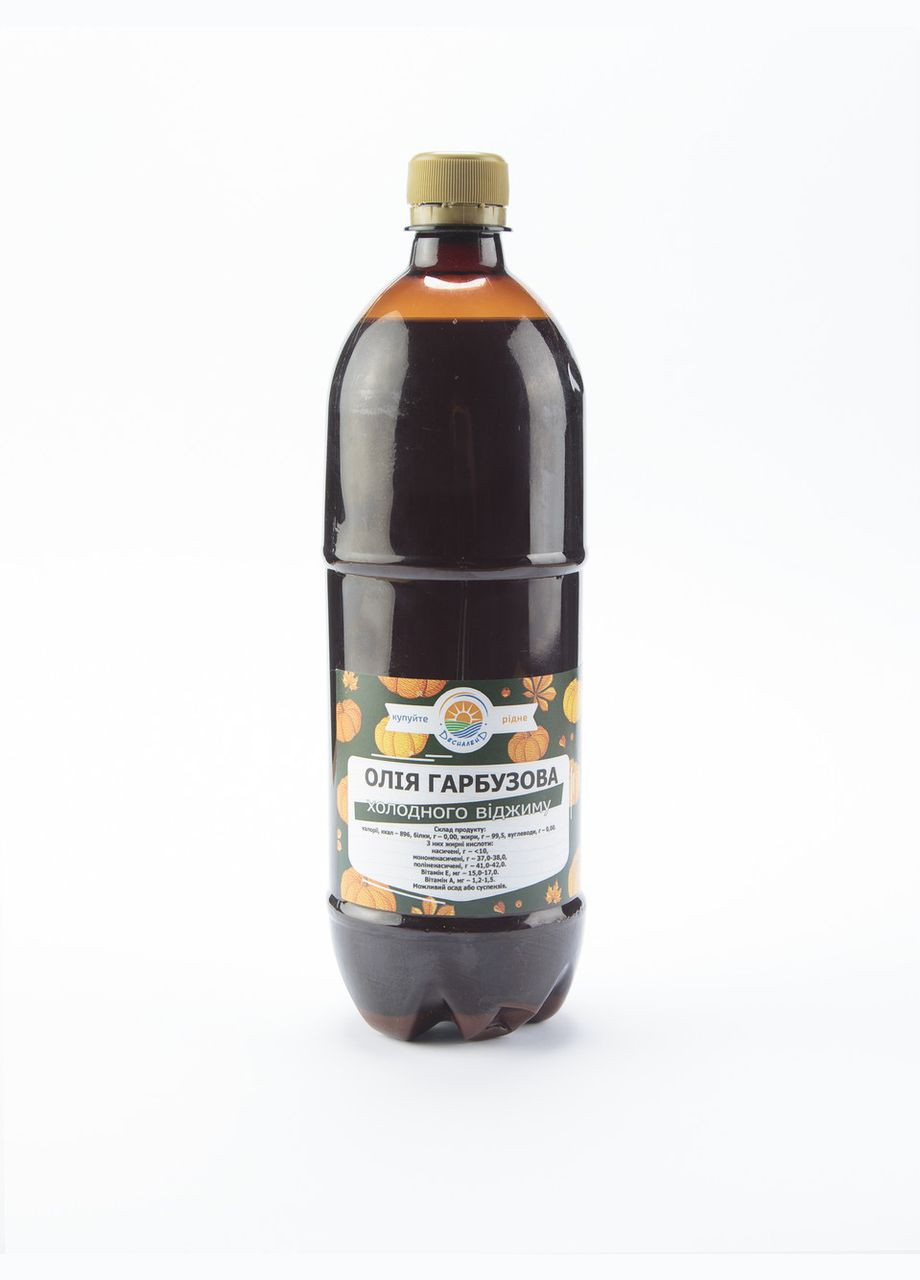 Гарбузова олія холодного віджиму 0.5 л ПЕТ тара Десналенд (315351308)
