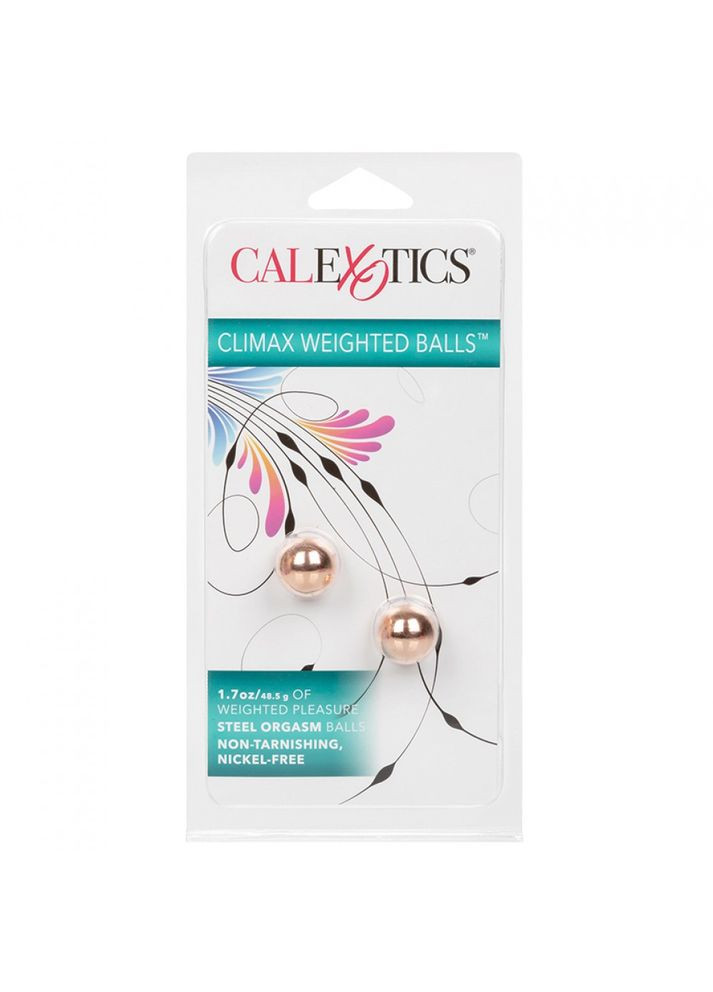 Вагинальные шарики CalExotics Climax Weighted Kegel Balls Nickel-Free - Rose Gold California Exotic (306441473)