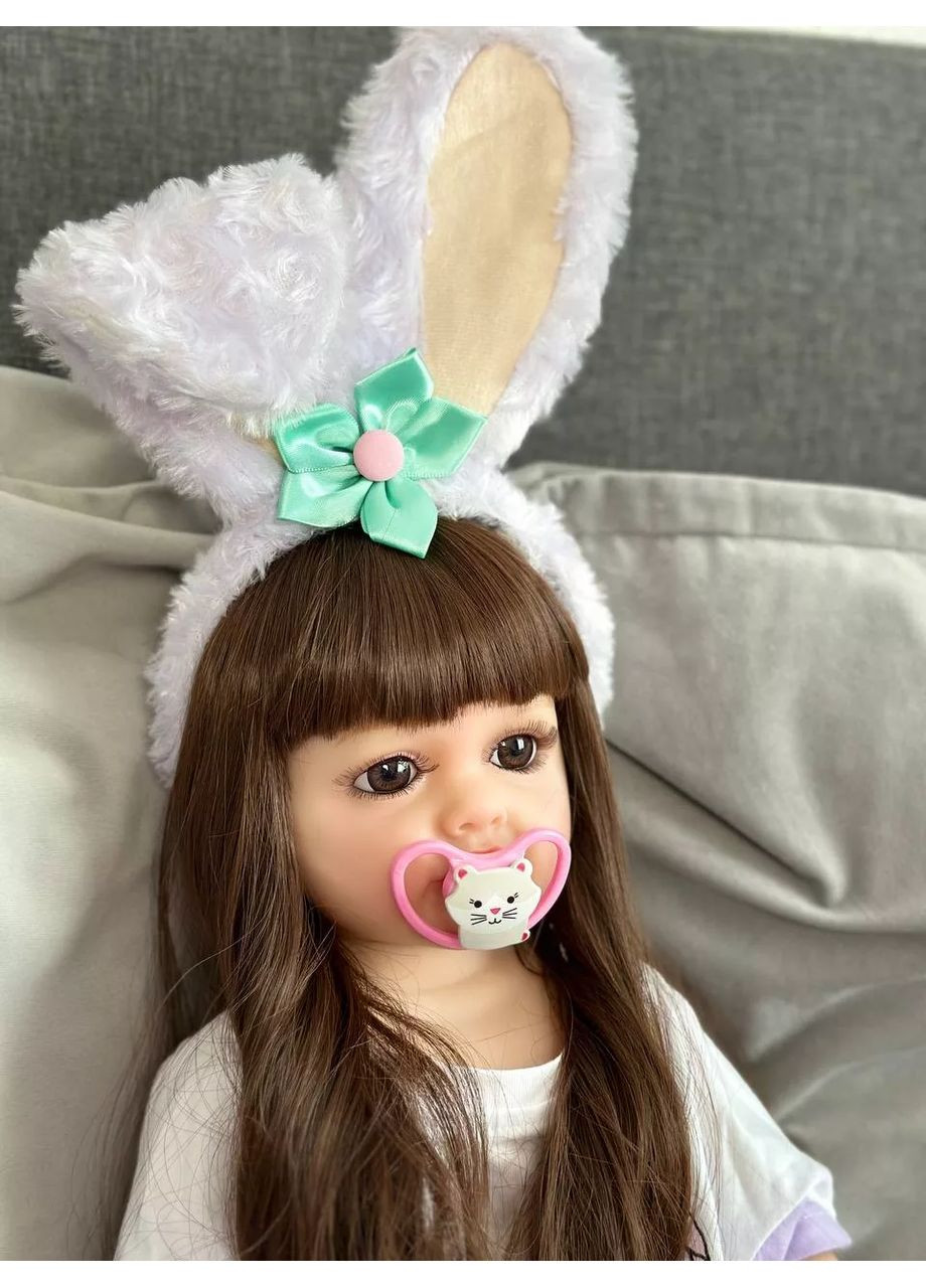 Кукла Реборн Reborn ушки зайчик винил силиконовая No Brand (367736323)