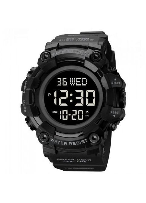 Годинник чоловічий 1968BKBK з підсвіткою Чорний Skmei (323486146)