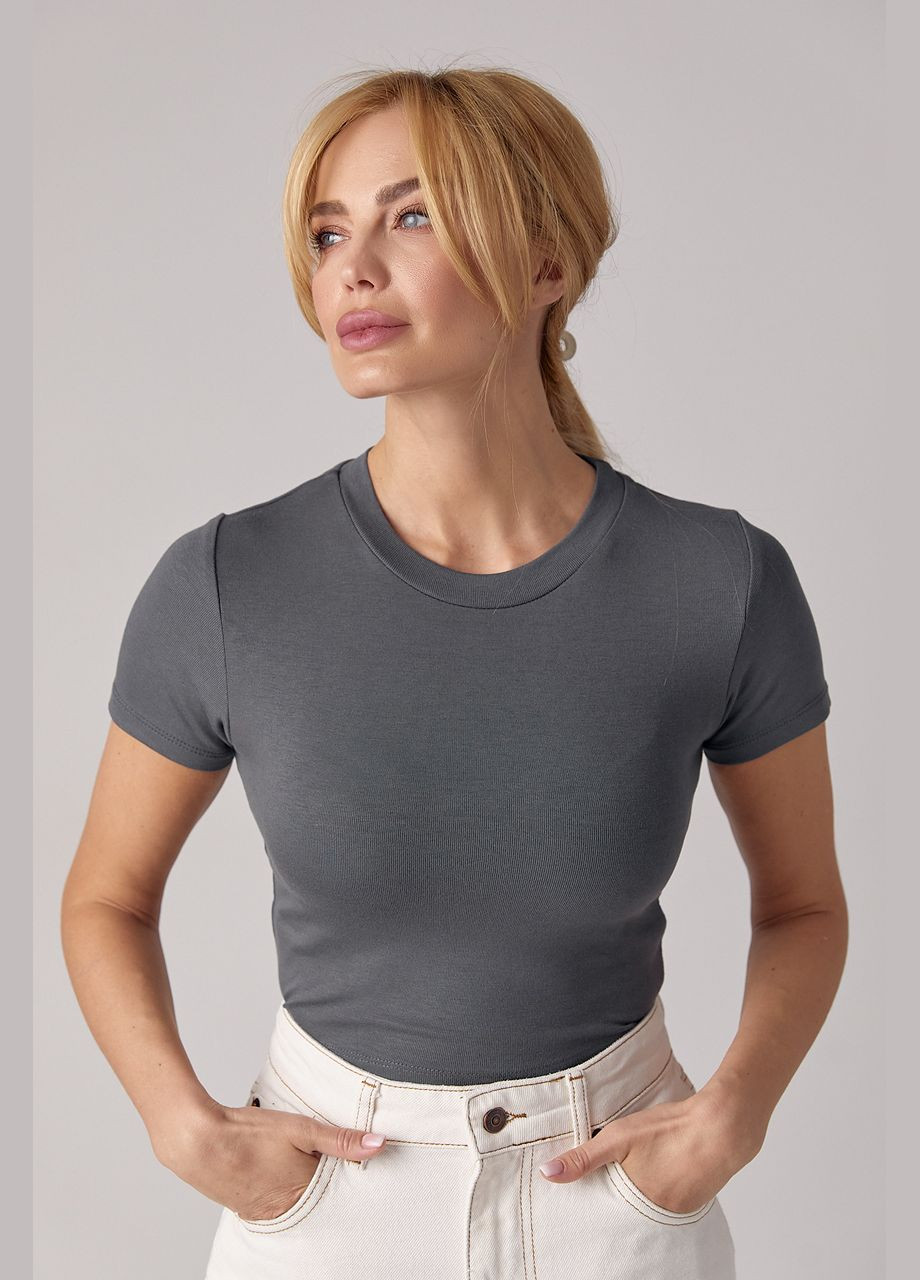 Короткая трикотажная футболка Liton - (296988297)