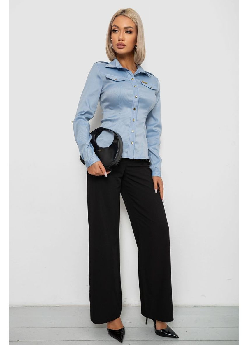 Сорочка класична в смужку, колір пудровий, 230R646 Ager (370367913)