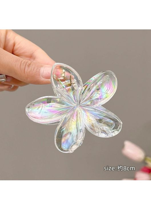 Заколка для волосся «Iridescent Flower», прикраса для зачіски, прозорий No Brand (350349837)