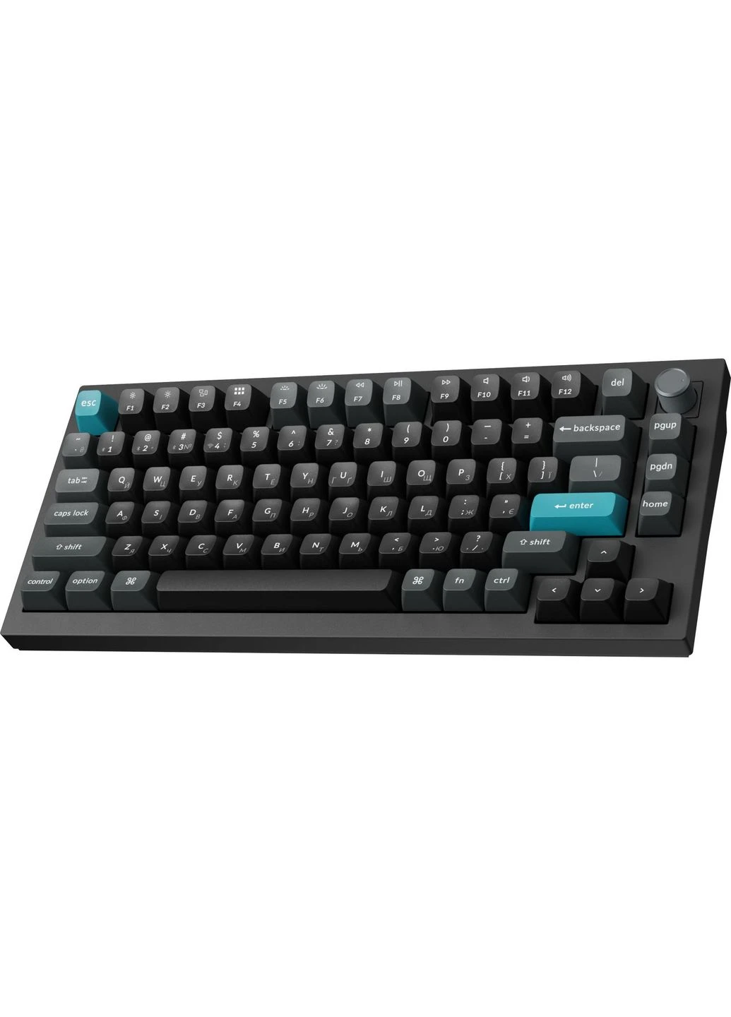 Клавіатура Q1 Ultra Red Switch RGB UA Black (Q1U-M1-UA) Keychron Q1 Ultra Keychron Red Switch RGB UA Black (399996239)