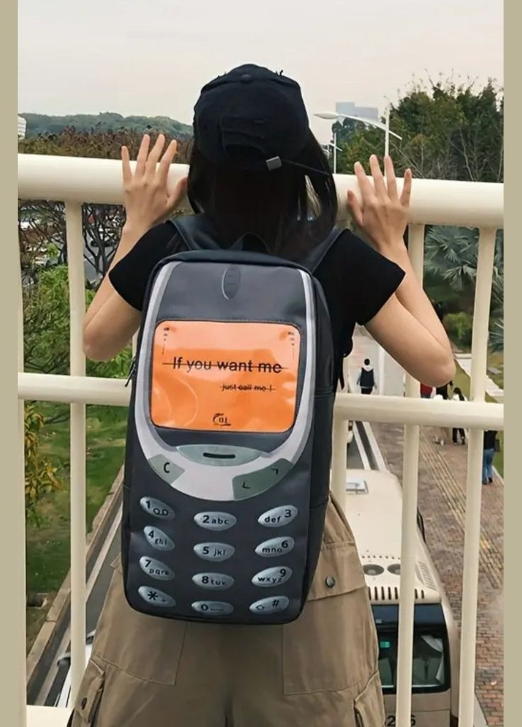 Рюкзак в форме телефона с надписью "If you want me - just call me" Nokia (345640634)