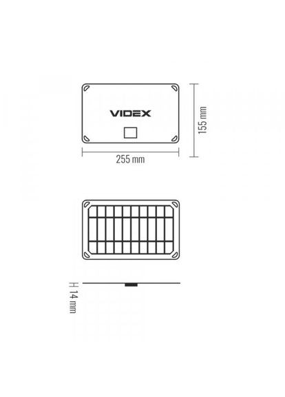 Портативная солнечная панель VSO-F505U 5 Вт 0.91 A IP68 Черная (27366) Videx (284106874)