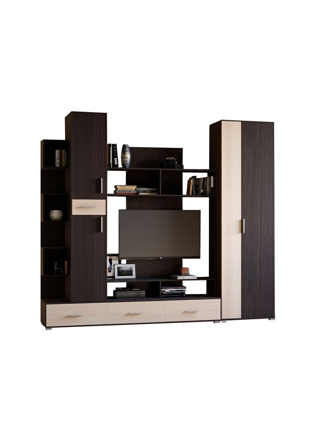 Стінка для вітальні Бриз/Шафа ШП-2 (EVR-2248) Еверест (311685909)