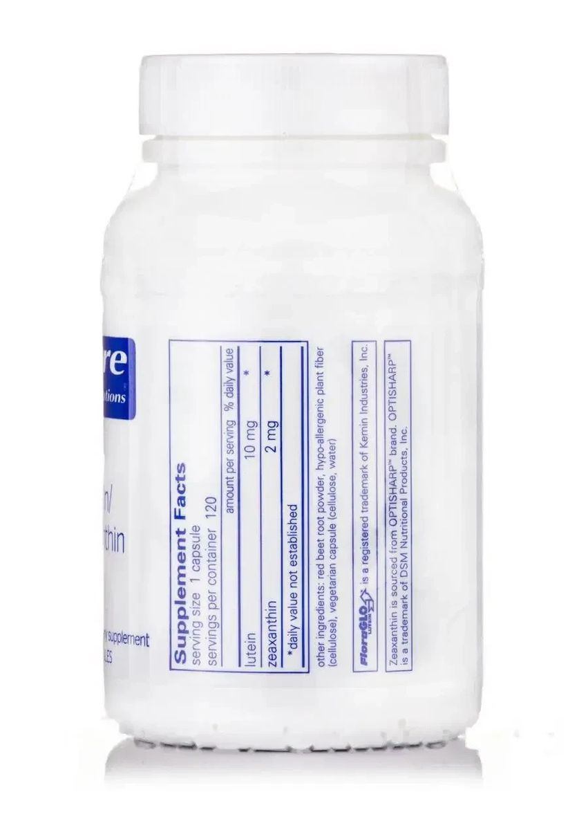 Лютеїн Зеаксантин (Lutein Zeaxanthin) 120 капсул Pure Encapsulations (370188641)