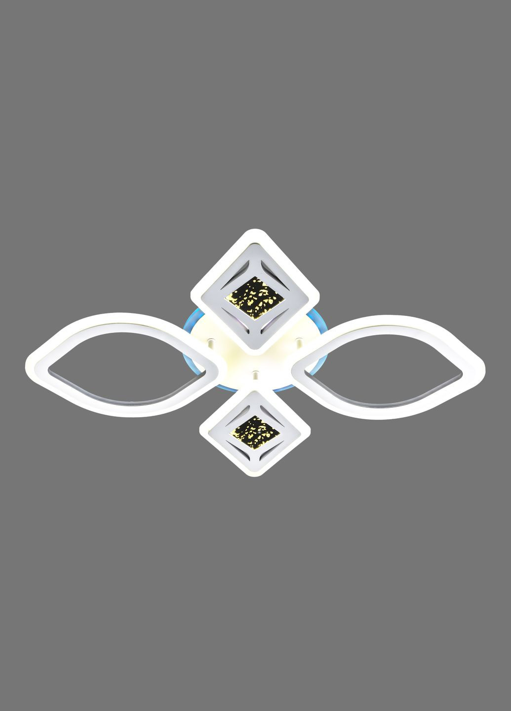 Люстра светодиодная акриловая V 21342+2C-TL WH с пультом Valeso (293516491)