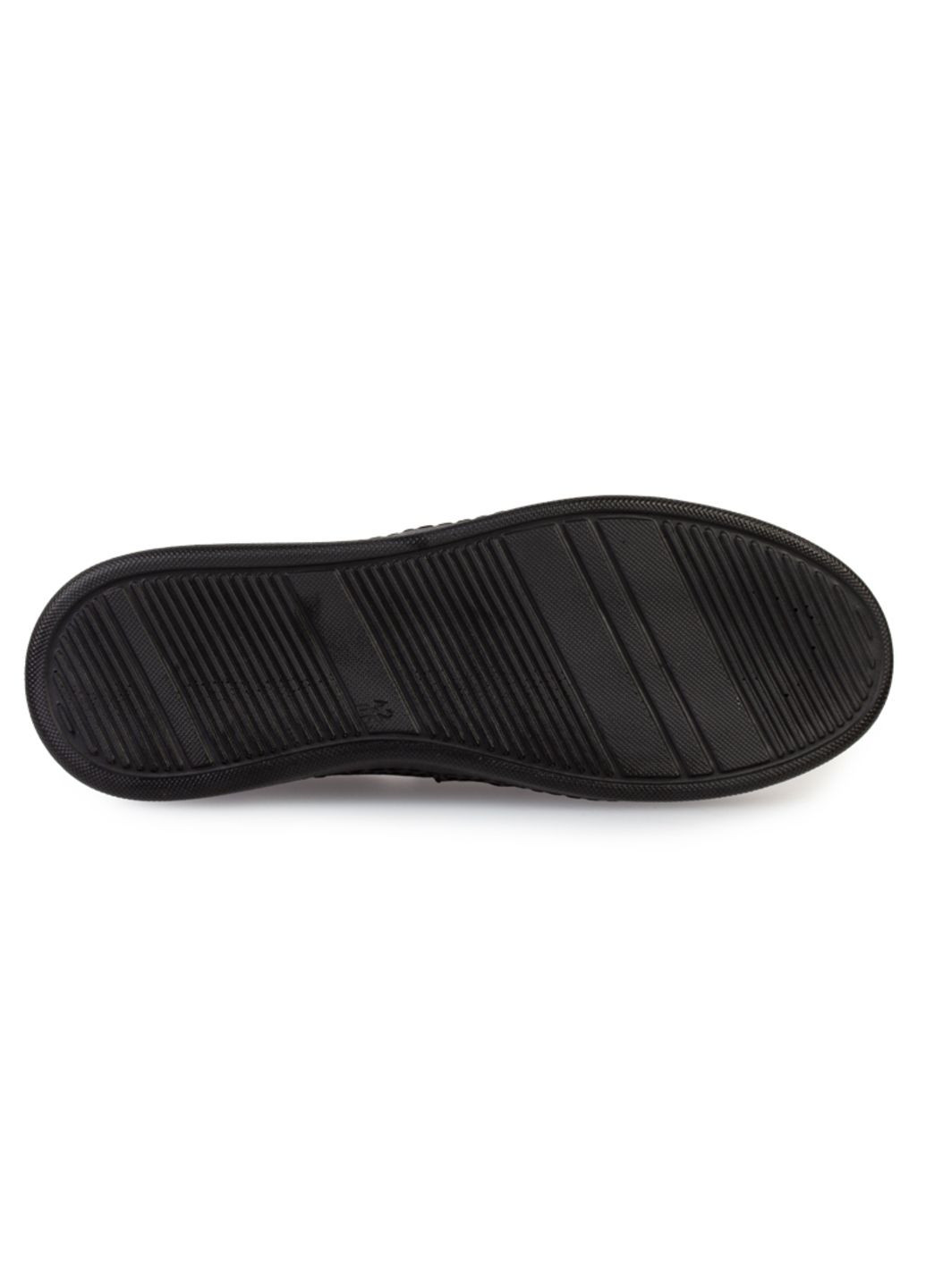 Черные повседневные туфли мужские бренда 9402229_(1) ModaMilano без шнурков