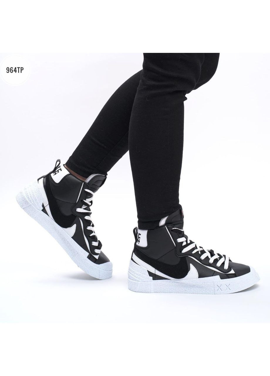 КРОССОВКИ ЖЕНСКИЕ NIKE BLAZER SACAI HIGHT НАЙК БЛЕЙЗЕР No Brand комбинированные демисезоны (369387913)