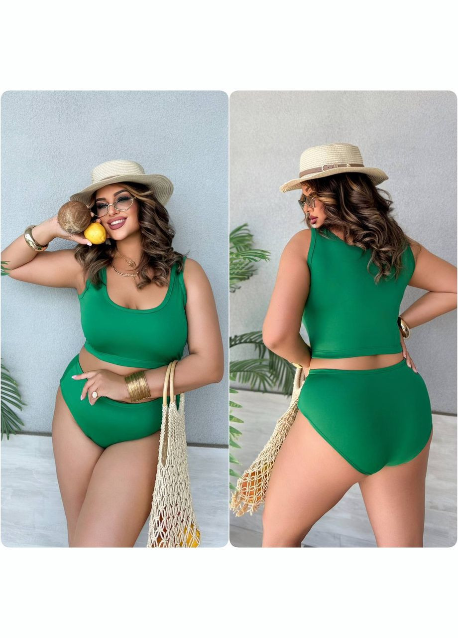 Зеленый демисезонный стильный и удобный купальник Stylish Touch