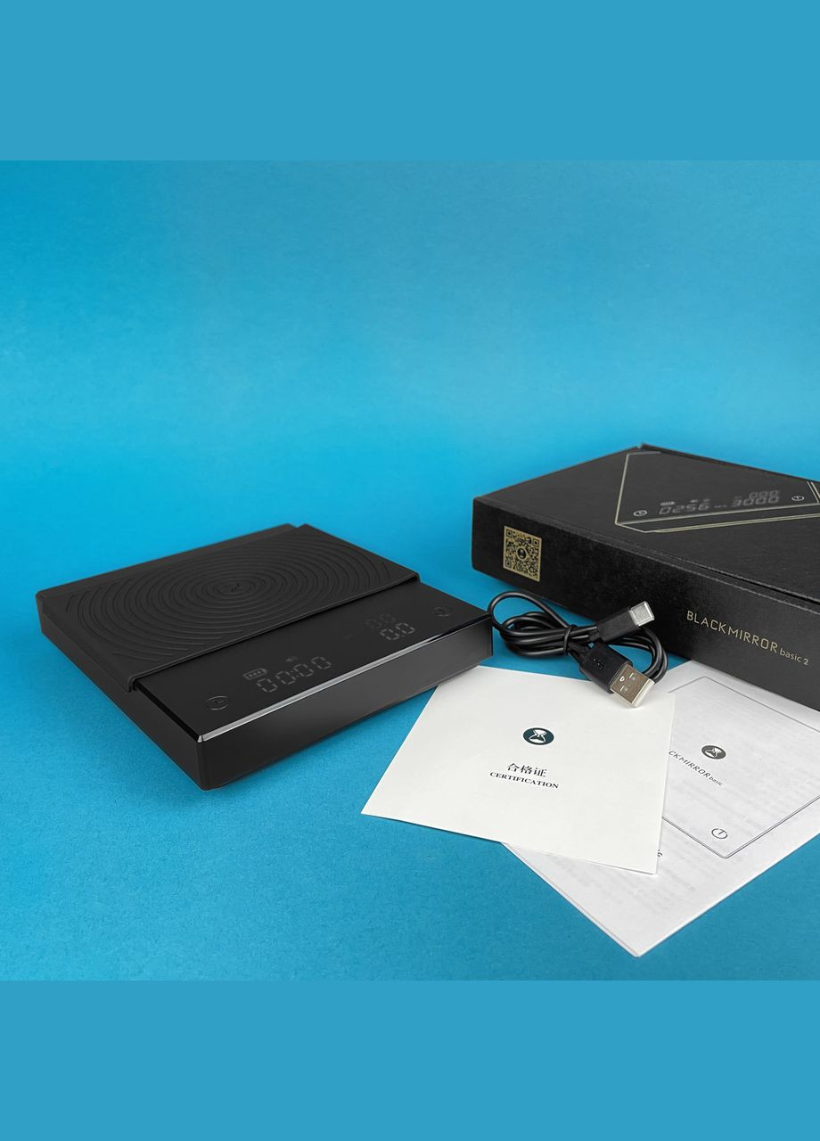 Ваги Black Mirror Basic 2 чорні 2кг Timemore (299338247)