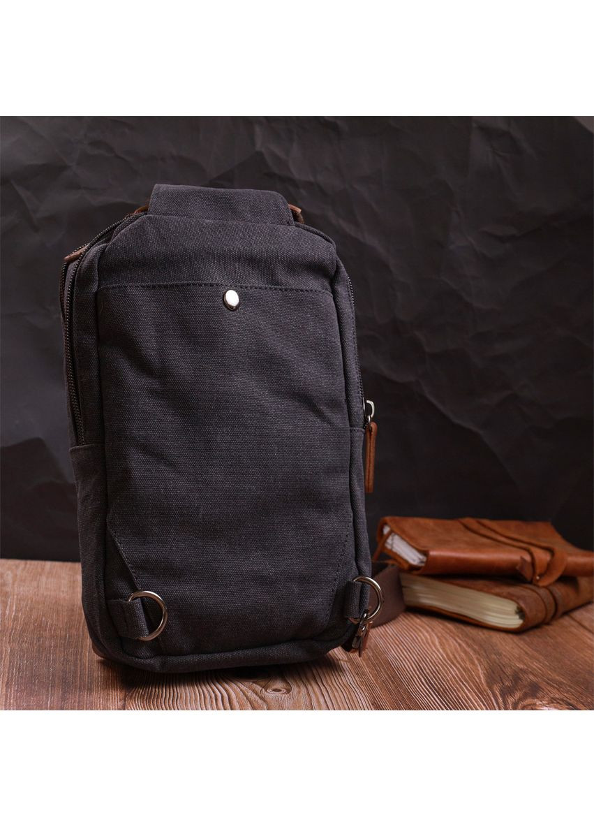 Оригинальная мужская сумка через плечо из плотного текстиля 22192 Vintage (366881090)