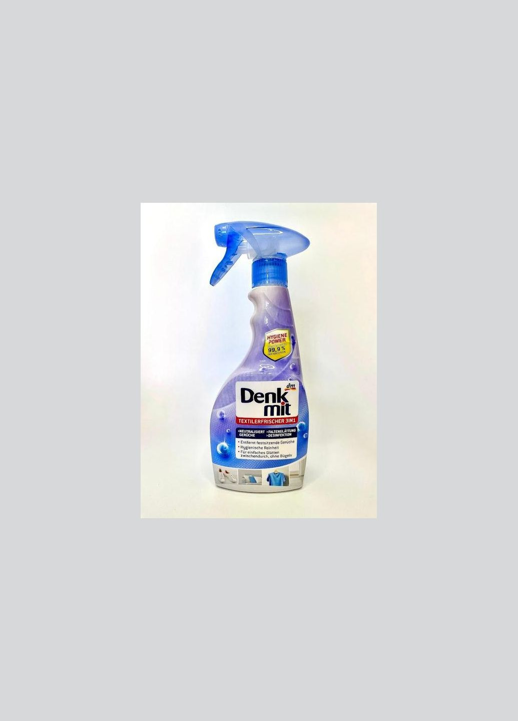 Разглаживающий складок, нейтрализатор запахов, дезинфектор Textilerfrischer 3 in 1, 500 мл Denkmit (326798625)
