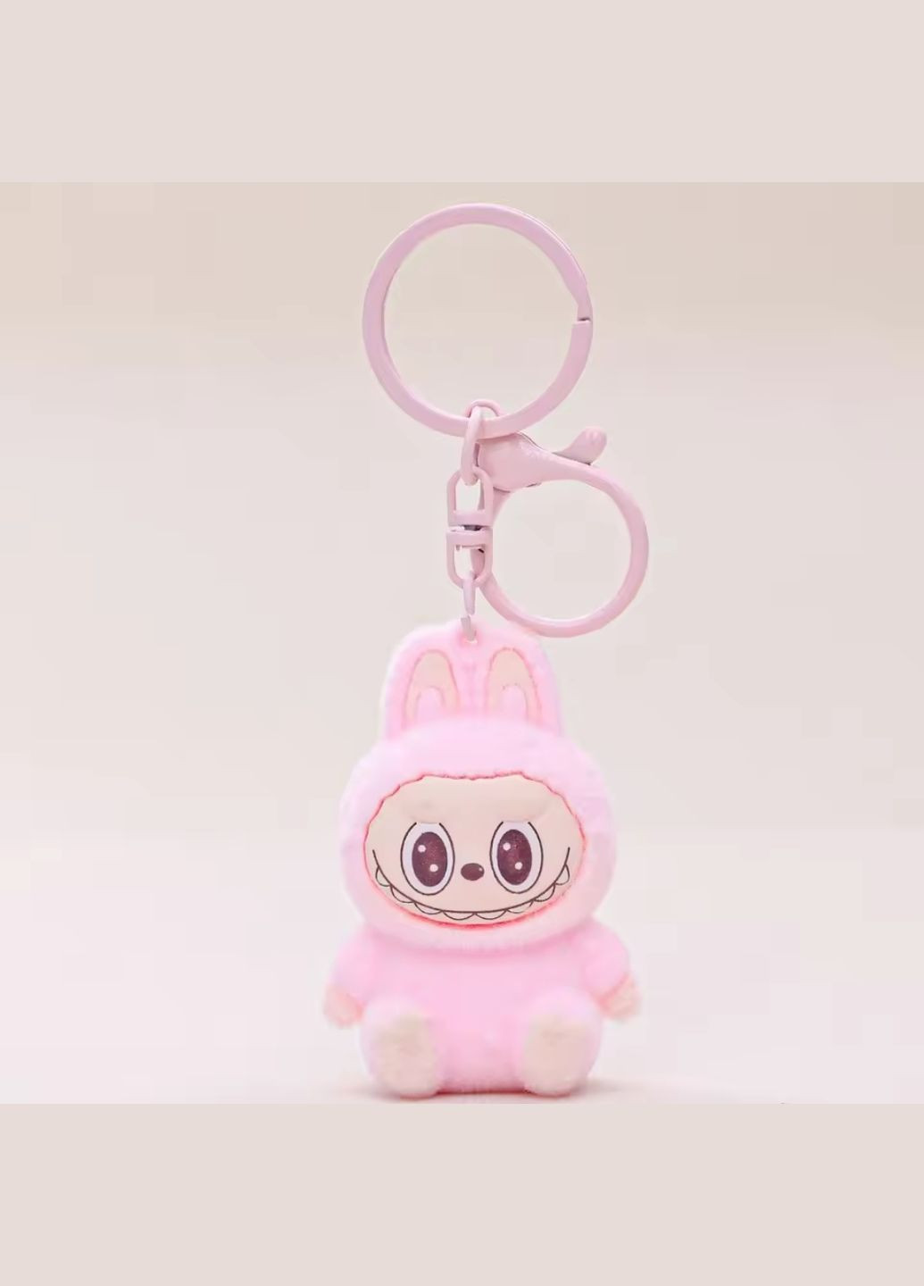 Брелок Лабубу, Labubu міні брелок для ключів 6см. М'який брелок Лабубу для сумок, ключів, рюкзаків РОЖЕВИЙ No Brand (342080419)