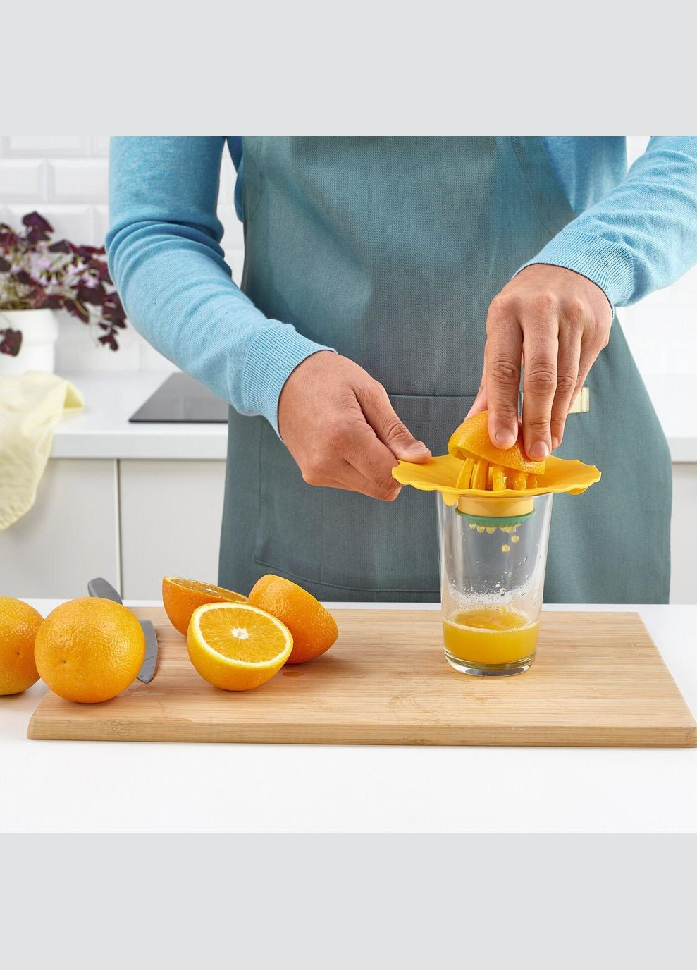 Соковижималка для лимона ІКЕА UPPFYLLD 15 см (90528691) IKEA (271121203)