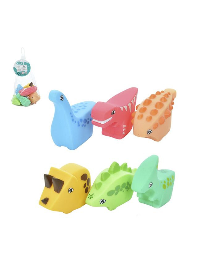 Пищалки для купания – динозаврики цвет разноцветный ЦБ-00239616 No Brand (282925442)
