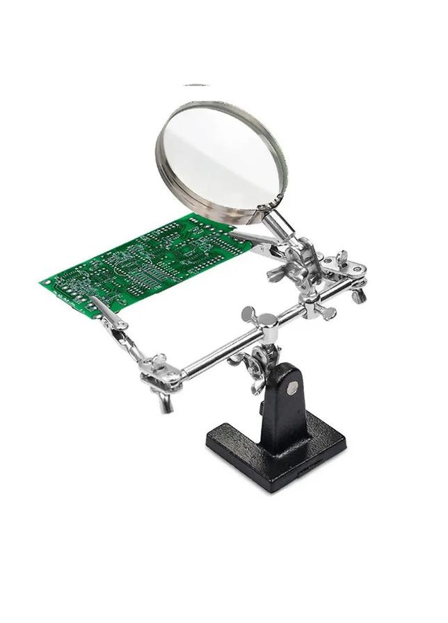 Держатель плат TE-805 третья рука с лупой No Brand (379310633)