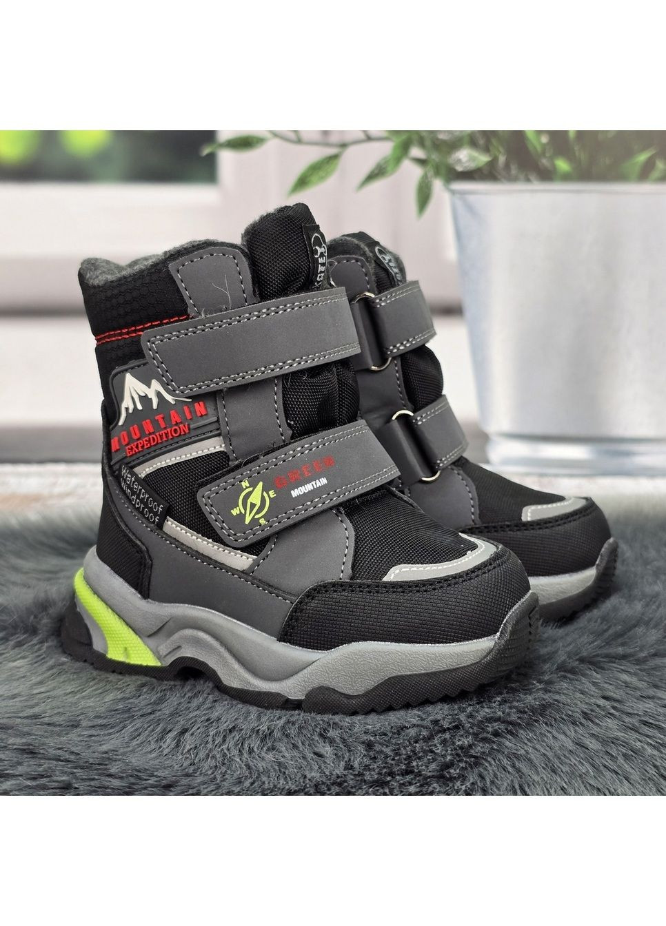 Серые повседневные зимние зимние детские ботинки Tom.M