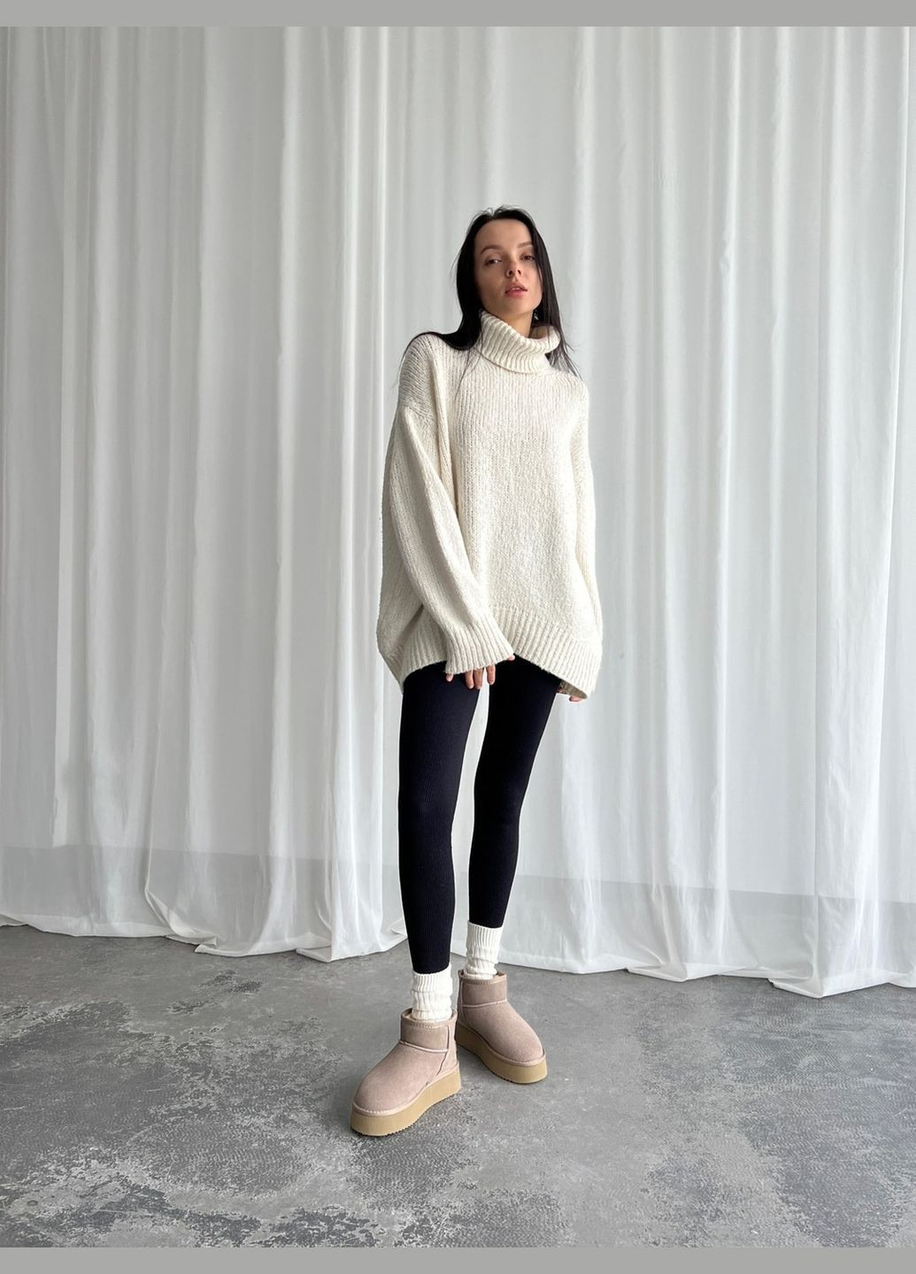 Угги на платформе натур. замша, угги платформа, угги ITTS (314692478)