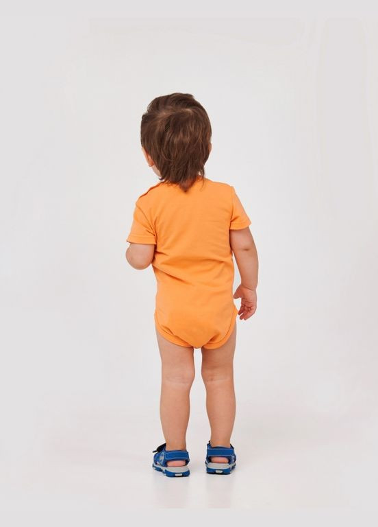 Дитячий боді-футболка | 68, 74, 80, 86 | 95% бавовна | Малюнок | Літо | Комфортно та стильно Помаранчевий Smil (284116675)