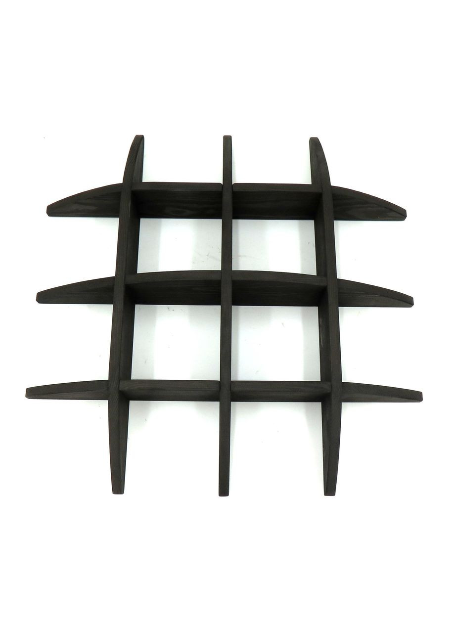 Настенная книжная полка из дерева Властелин венге (КПГ-001712) No Brand (328076557)