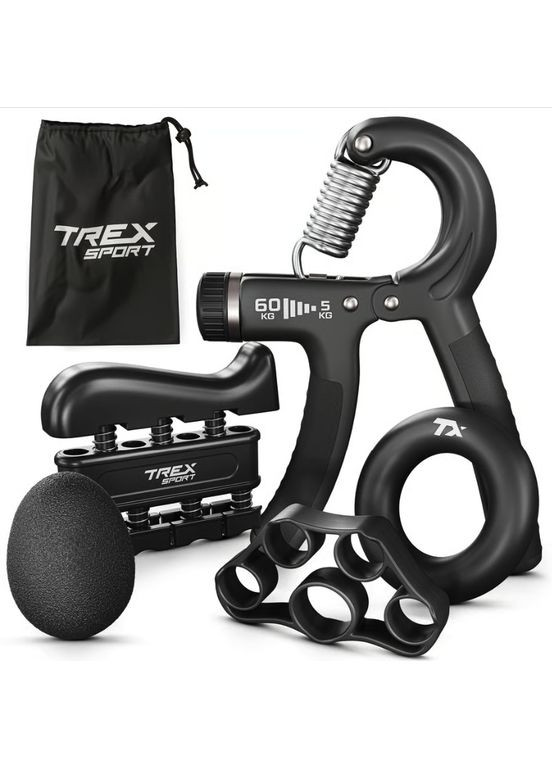 Набор регулируемых эспандеров 5-60кг TX-005HSA черный TREX Sport (361951570)