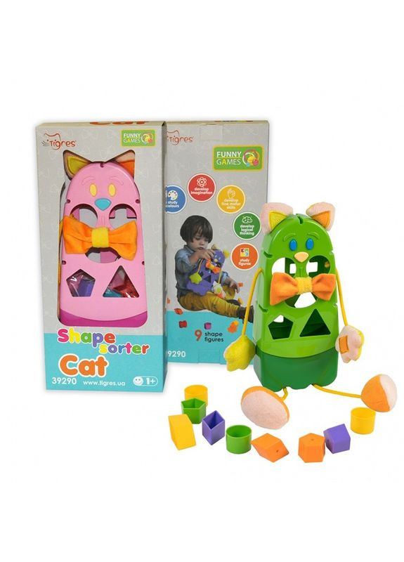 Розвиваюча іграшка-сортер "Котик" Home (335007875)