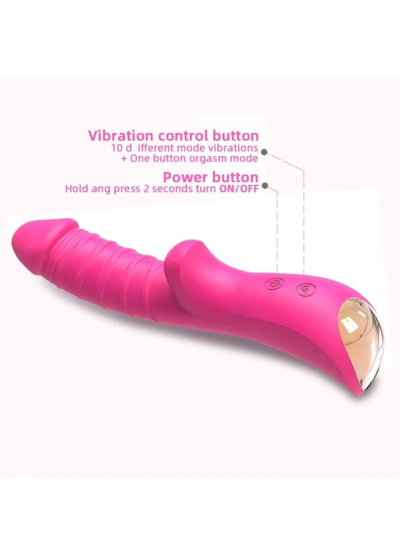 Стильный мультифункциональный виратор Sparkle G Rose CNT (381045631)