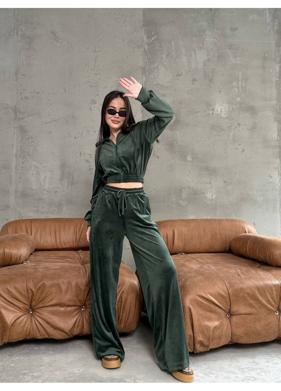 Жіночий спортивний костюм із м’якого велюру Україна (361071512)