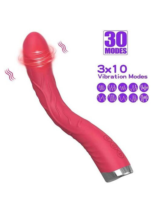 Изогнутый вибратор для стимуляции точки G 30 режимов No Brand (368892168)