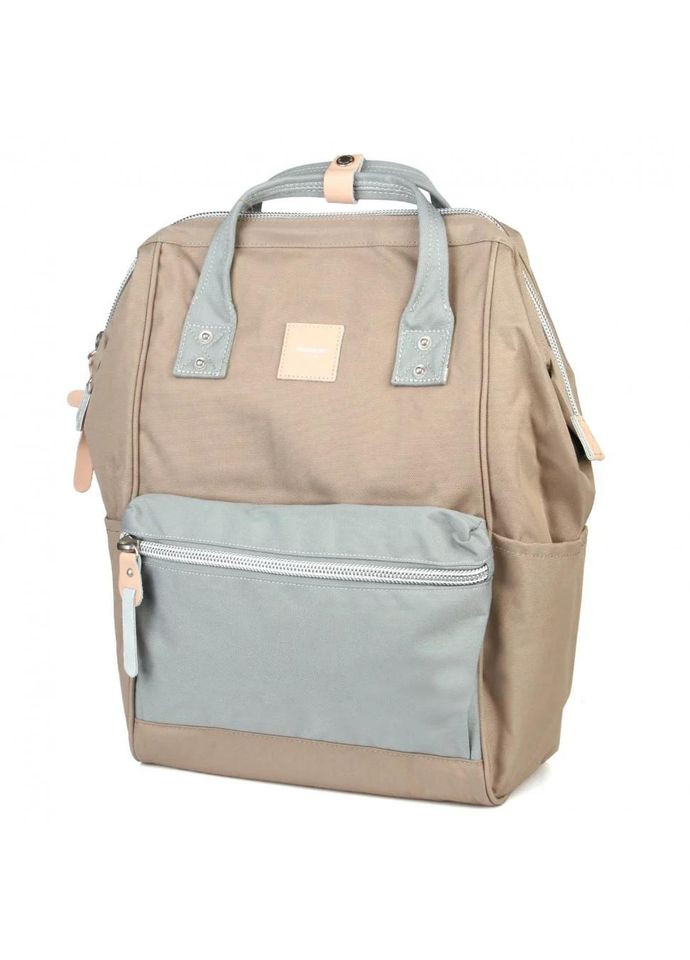 Рюкзак жіночий водостійкий текстиль 17л на 1 відділення розмір 28×40×17 см 1881-22 USB хакі Himawari (314808830)